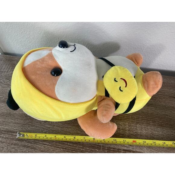 Corgi‎ Shiba Inu Squirrel Plush Toy Yellow Bee Costume Medium - Picture 6 of 11